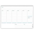 Planning settimanale perpetuo spiralato 21x30cm A4 50settimane 55pagine natura 5