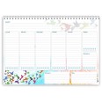 Planning settimanale perpetuo spiralato 21x30cm A4 55pagine 55fogli colorato volatili 2