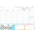Planning settimanale perpetuo spiralato 21x30cm A4 55pagine 55fogli colorato volatili 4