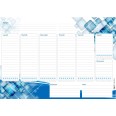 Planning settimanale perpetuo spiralato 21x30cm A4 55pagine 55fogli colorato cubi 3