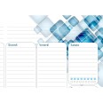 Planning settimanale perpetuo spiralato 21x30cm A4 55pagine 55fogli colorato cubi 4