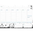 Planning settimanale perpetuo spiralato 21x30cm A4 55pagine 55fogli colorato prato 3