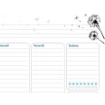 Planning settimanale perpetuo spiralato 21x30cm A4 55pagine 55fogli colorato prato 4