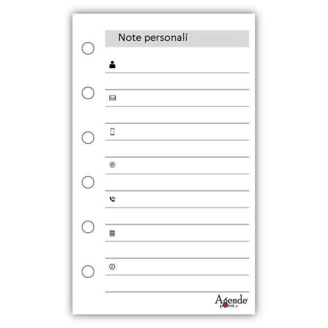 Ricambio Agenda Organizer Settimanale 2027, 7x12cm, 90gr, Bianco 1