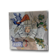 Quadro In Tela Sicilia Bedda Trinacria Sicily 20x20cm Cornice In Legno 3