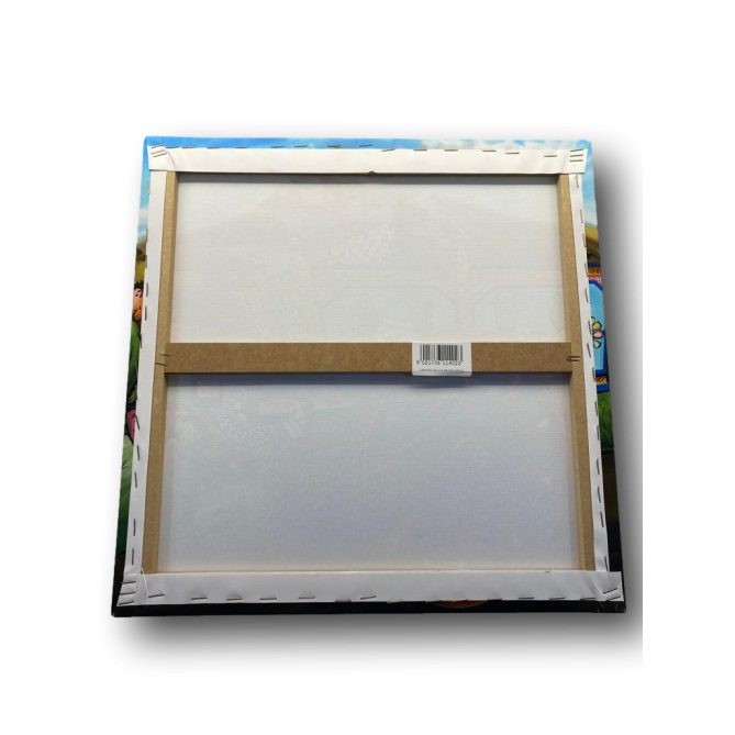 Quadro In Tela Sicilia Bedda Blue 30x30cm Cornice In Legno 2