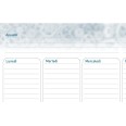 Planning settimanale perpetuo spiralato 21x30cm A4 55pagine 55fogli colorato industry 3