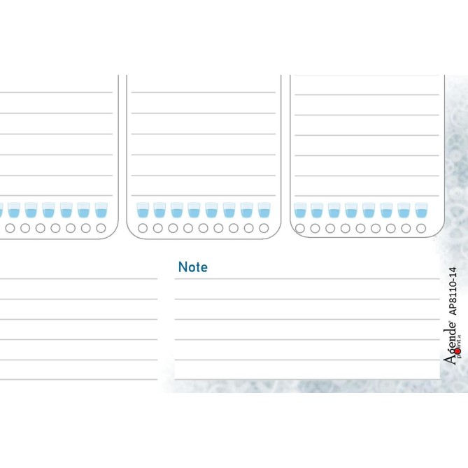 Planning settimanale perpetuo spiralato 21x30cm A4 55pagine 55fogli colorato industry 4