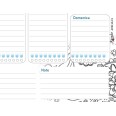Planning settimanale perpetuo spiralato 21x30cm A4 55pagine 55fogli colorato flowers 4