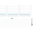 Planning settimanale perpetuo spiralato 21x30cm A4 55pagine 55fogli colorato carta 4