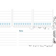 Planning settimanale perpetuo spiralato 21x30cm A4 55pagine 55fogli colorato business 4