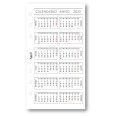 Ricambio Agenda Mensile 2026, Formato A5 9,5x17cm, Bianco, 2 Pagine per Mese, 6 Fori, Gennaio 5