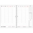 Agenda settimanale  spiralata plastificata 21x30cm A4 bianco 1