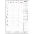 Agenda settimanale  spiralata plastificata 21x30cm A4 bianco 3