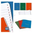 Rubrica A5 Formato 30 fogli Quaderno Monocolore Con Alfabeto Scanalato 1