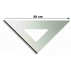 Squadra In Alluminio Con Smusso 45 Gradi 17cm 1 2