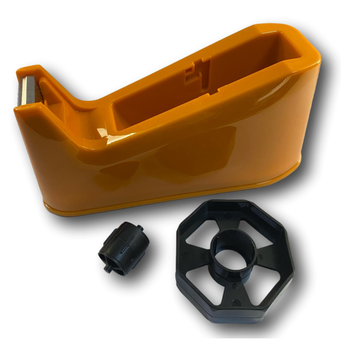 Dispenser Per Nastro Adesivo Da Banco Arancio Per Rotolo Da 33 O 66 Metri Portanastro Adesivo 3