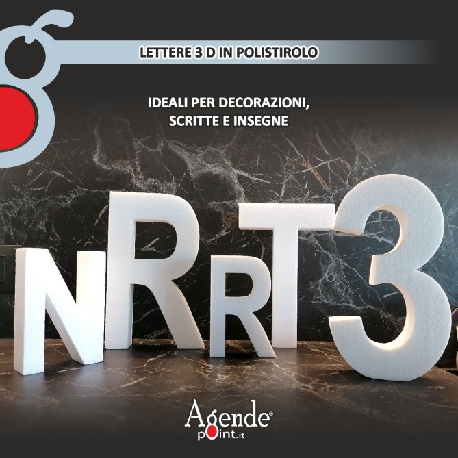 Lettera 3d In Polistirolo Tube 24cm 4cm Spessore Scegli La Lattera 26