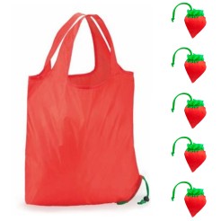 Borsa Shopping Fruit Richiudibile 5 Pezzi In Poliestere 38x38cm 1 2