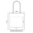 Borsa Shopping 50 Pezzi In Cotone Beige Per La Tua Spesa 38x42cm 10