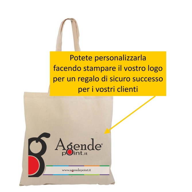 Borsa Shopper Cotone Naturale 5 Pezzi 38x42cm Alta Qualità Riutilizzabili Con Manici 3