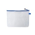 Busta In Pvc Trasparente Con Zip 23x12cm Bordo Colorato 1