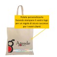Borsa Shopper Cotone Naturale 10 Pezzi 38x42cm Alta Qualità Riutilizzabili Con Manici 4