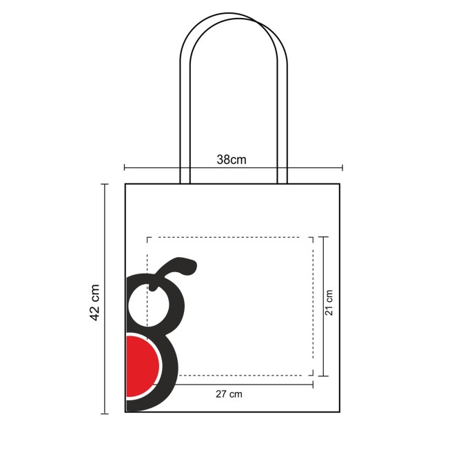 Borsa Shopper Cotone Naturale 10 Pezzi 38x42cm Alta Qualità Riutilizzabili Con Manici 5