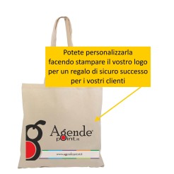 Borsa Shopper Cotone Naturale 1 Pezzo 38x42cm Alta Qualità Riutilizzabili Con Manici 1 2