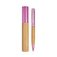 Penna In Bamboo E Astuccio In Metallo 1