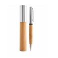 Penna In Bamboo E Astuccio In Metallo 4