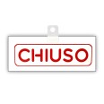 Cartello Aperto Chiuso Big In Pvc Bianco 20x8cm Tube Bifacciale Con Ventosa Inclusa 1