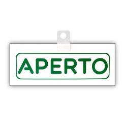 Cartello Aperto Chiuso Big In Pvc Bianco 20x8cm Tube Bifacciale Con Ventosa Inclusa 3 2