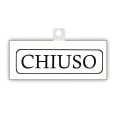 Cartello Aperto Chiuso Big Mt In Pvc Bianco 20x8cm Nero Bifacciale Con Ventosa Inclusa 2