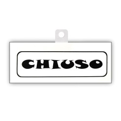 Cartello Aperto Chiuso Big Snap In Pvc Bianco 20x8cm Nero Bifacciale Con Ventosa Inclusa 3 2