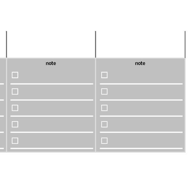 Planning settimanale perpetuo spiralato 21x30cm A4 55fogli grigio 2