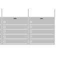 Planning settimanale perpetuo spiralato 21x30cm A4 55fogli grigio 2