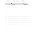Planning settimanale perpetuo spiralato 21x30cm A4 55fogli grigio 3