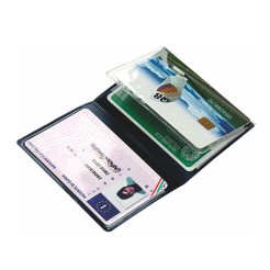 Porta Carte Di Credito E Tessere Magnetiche 3 Tasche 2 Pezzi In Pvc Silver 1 2