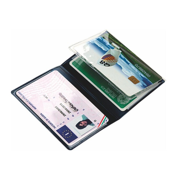 Porta Carte Di Credito E Tessere Magnetiche 3 Tasche 2 Pezzi In Pvc Silver 2