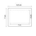 Porta Carte Di Credito E Tessere Magnetiche 3 Tasche 2 Pezzi In Pvc Silver 3