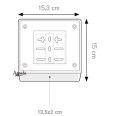 Portatarga Per Scooter E Moto In Plastica Rigida Resistente Targa 14x12 2