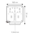 Portatarga Universale Per Moto In Plastica Rigida Resistente Per Targa Europea 17x17 2