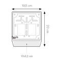 Portatarga Universale Per Moto In Alluminio Silver Per Targa Europea 18x18 2