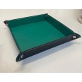 Svuotatasche In Ecopelle Bi Colore Verde E Nero 17x17 Posa Oggetti 1