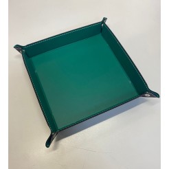 Svuotatasche In Ecopelle Bi Colore Verde E Nero 17x17 Posa Oggetti 1 2