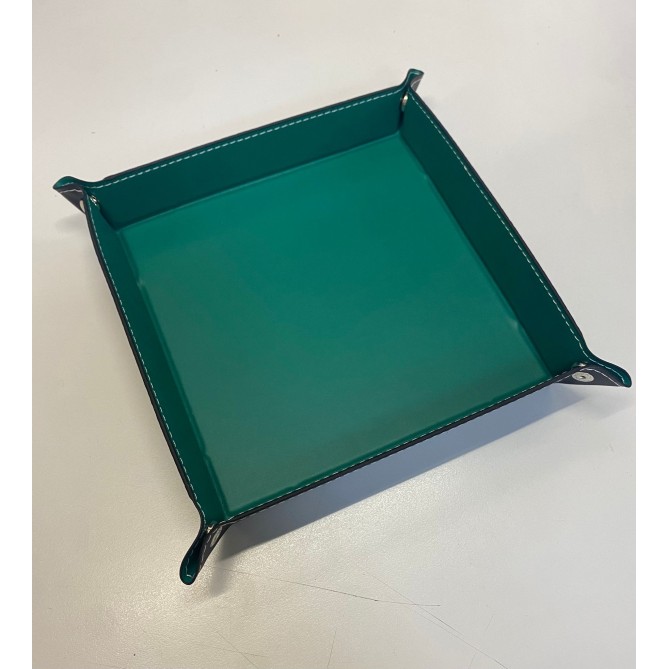 Svuotatasche In Ecopelle Bi Colore Verde E Nero 17x17 Posa Oggetti 2
