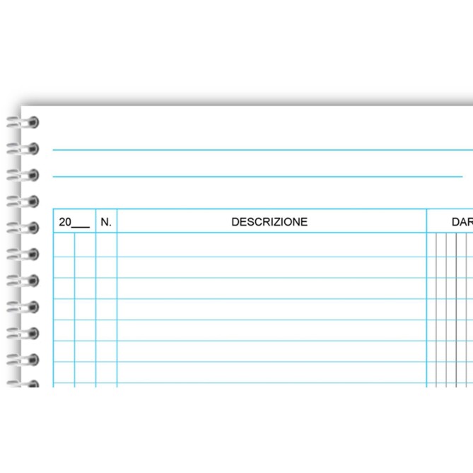 Libro Cassa Dare Avere Saldo A4 Spiralato 21x30 100 Pagine 50 Fogli Registro Cassa 3
