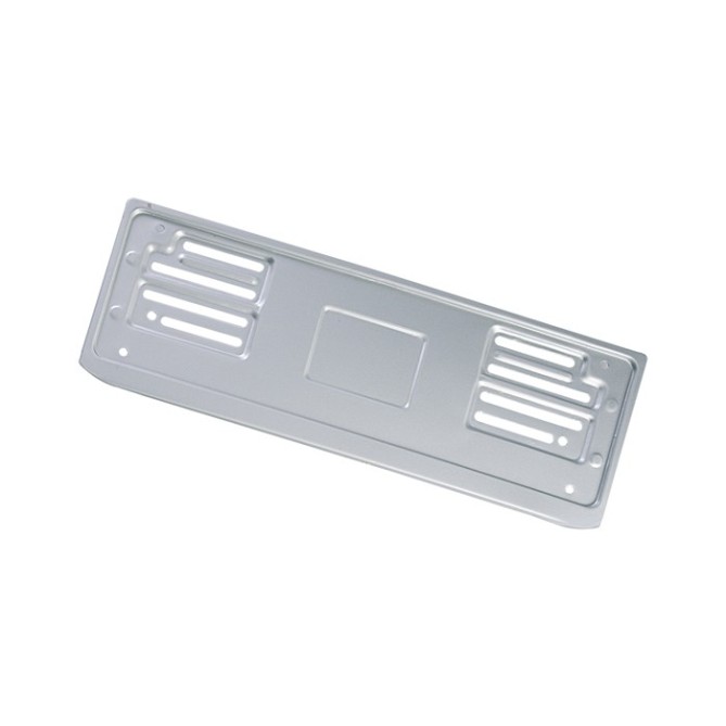 Portatarga Anteriore Auto In Alluminio Silver Per Targa Europea 37x13 1
