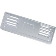 Portatarga Anteriore Auto In Alluminio Silver Per Targa Europea 37x13 2
